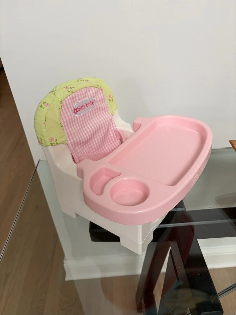 Bitty Baby American Girl Doll with 2 outfits, bottles and booster chair
